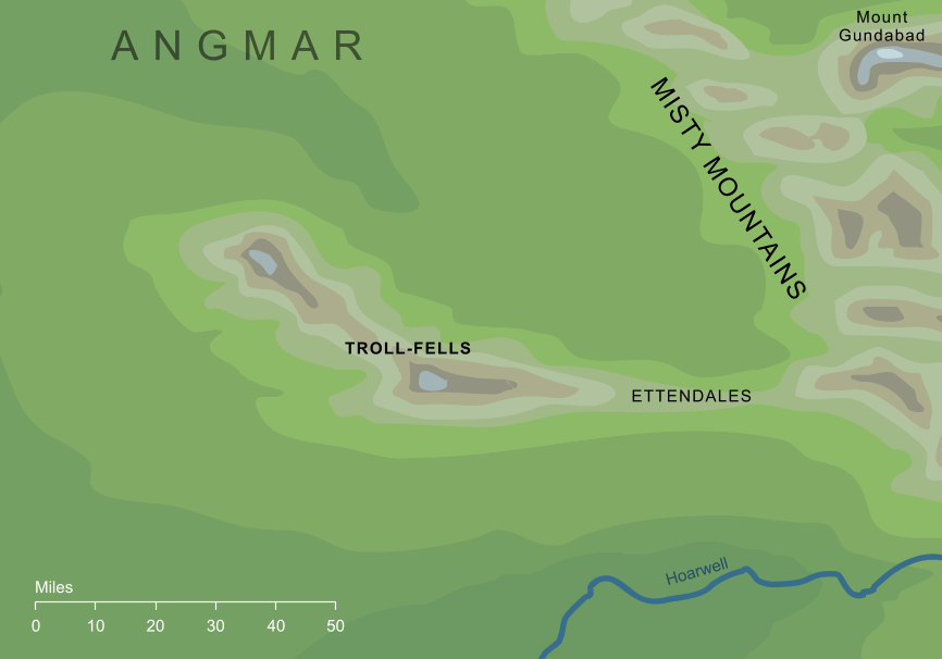 Map of the Troll-fells