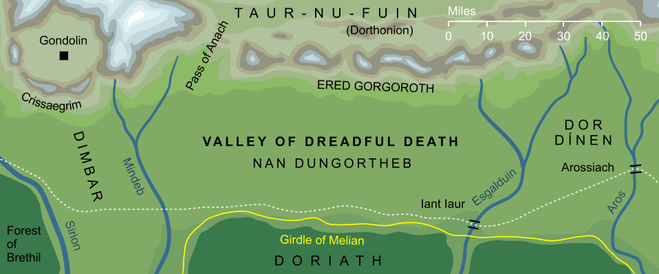 Map of the Valley of Dreadful Death