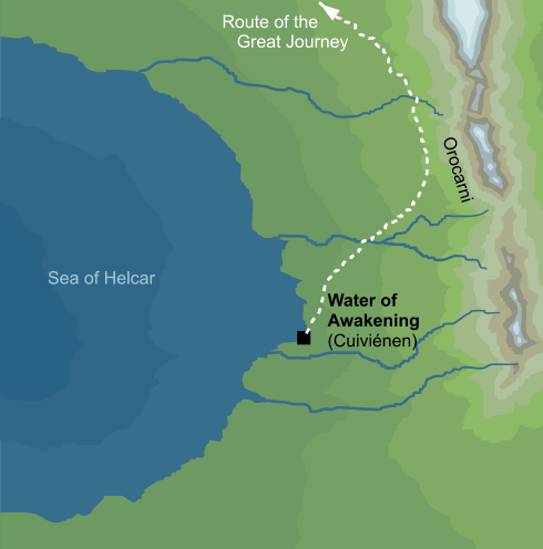 Map of the Water of Awakening