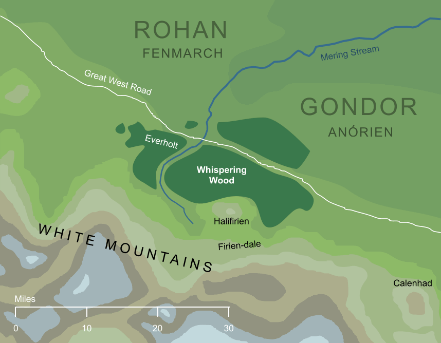 Map of the Whispering Wood