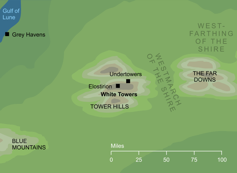Map of White Towers