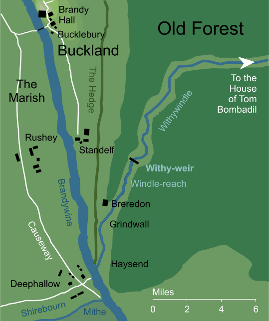 Map of the Withy-weir