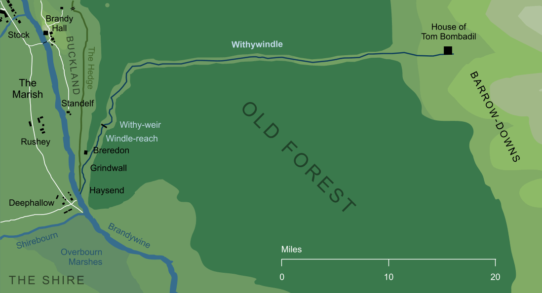 Map of the river Withywindle