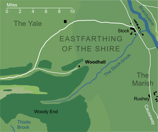 Map of Woodhall