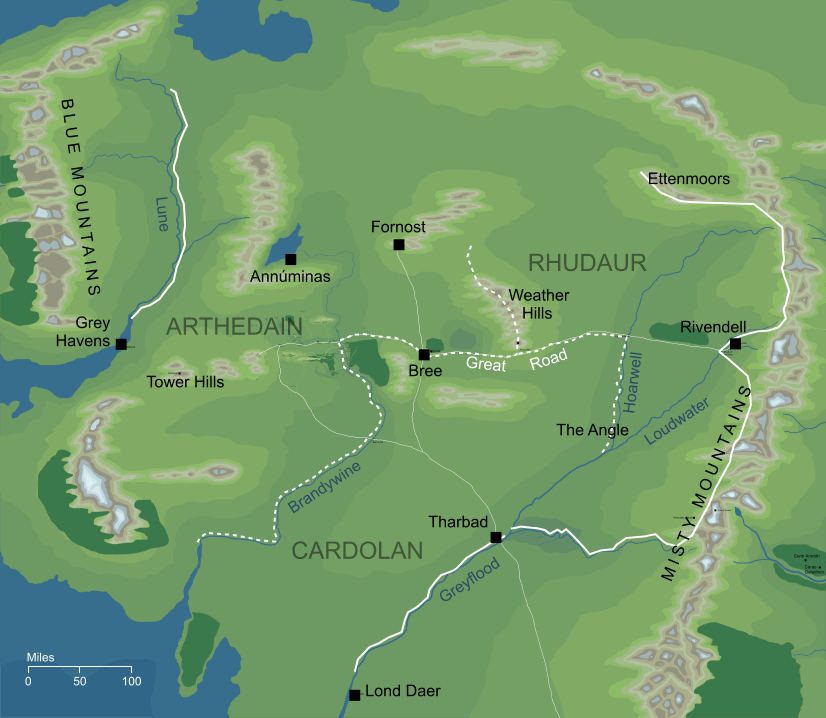 Map of Arnor