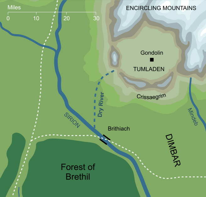 Map of the Dry River