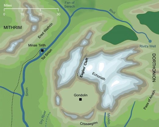 Map of the Eagles' Cleft
