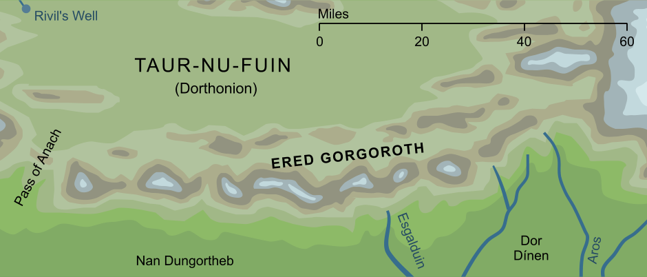 Map of the Ered Gorgoroth