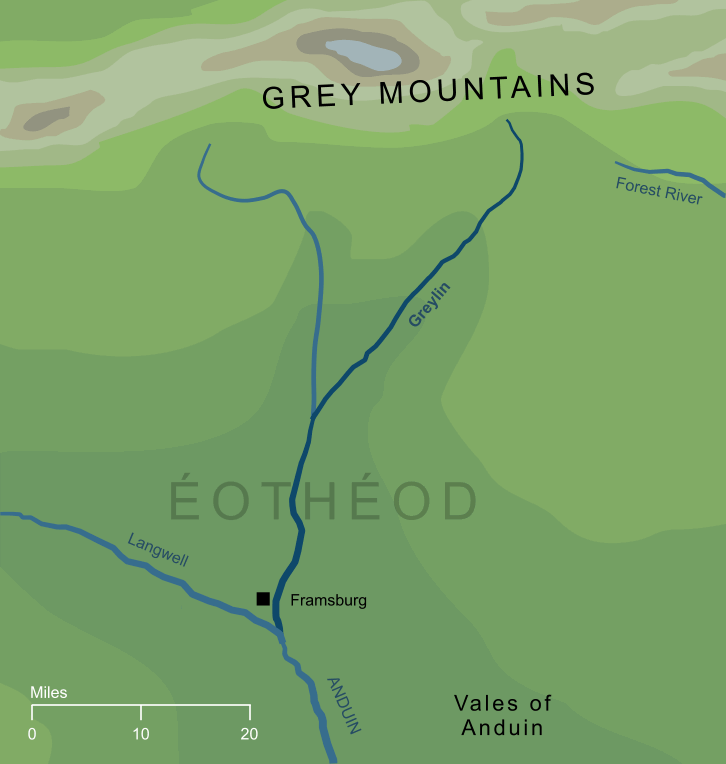 Map of the river Greylin