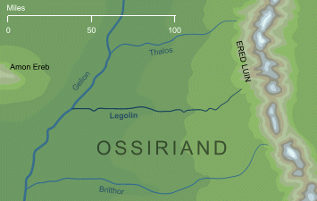 Map of the river Legolin