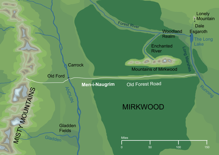 Map of the Men-i-Naugrim