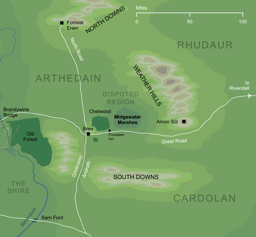 Map of Midgewater Marshes