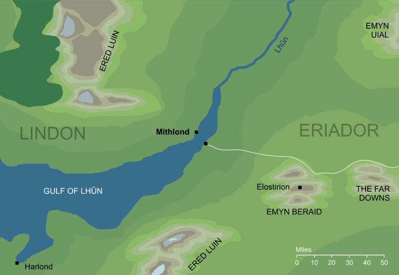 Map of Mithlond