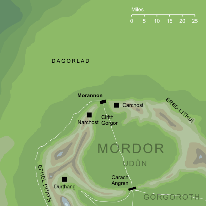 Map of the Morannon