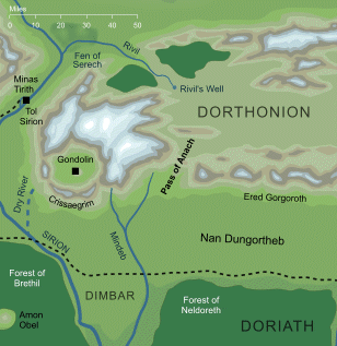 Map of the Pass of Anach