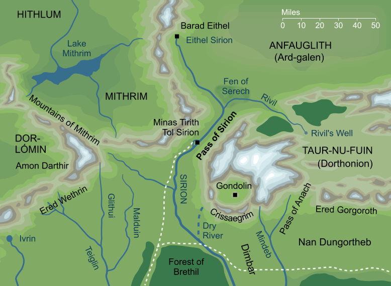 Map of the Pass of Sirion