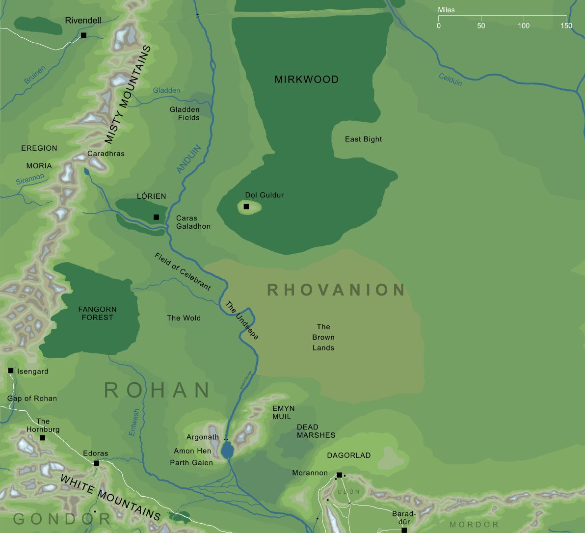 Map of Rhovanion