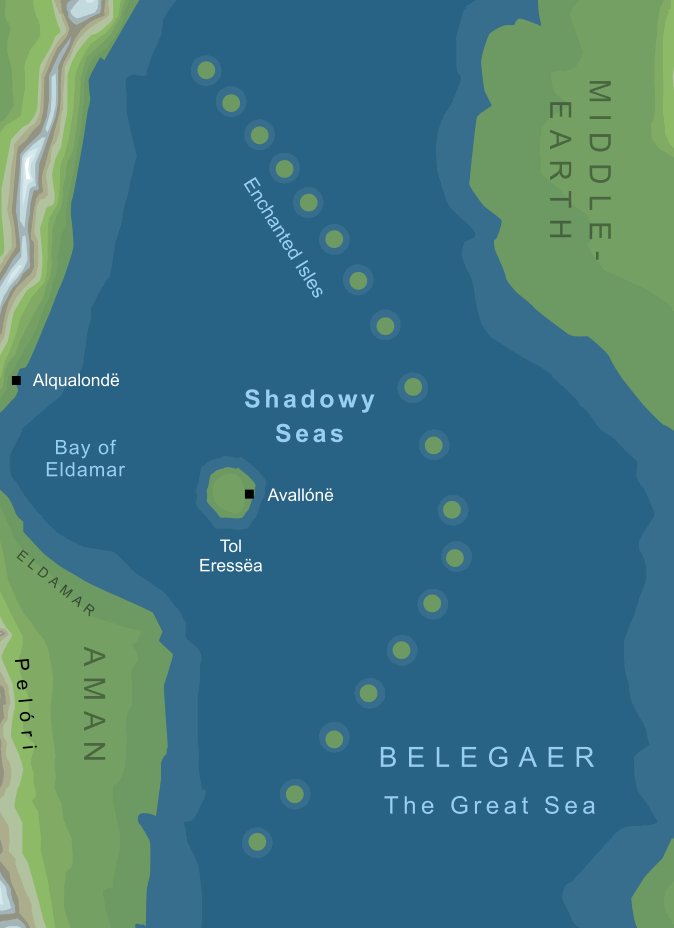 Map of the Shadowy Seas