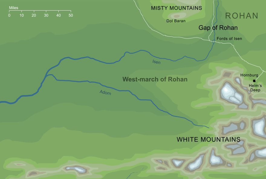 Map of West-march of Rohan