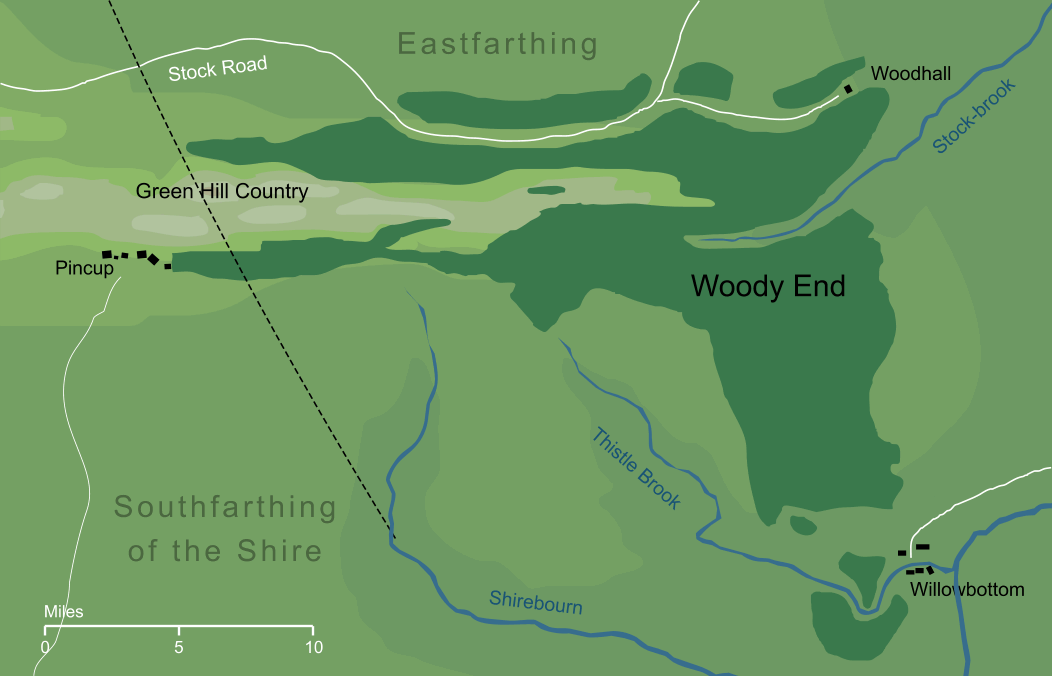 Map of Woody End