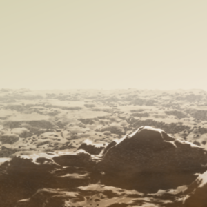 The view southward from Thetis Regio on Venus